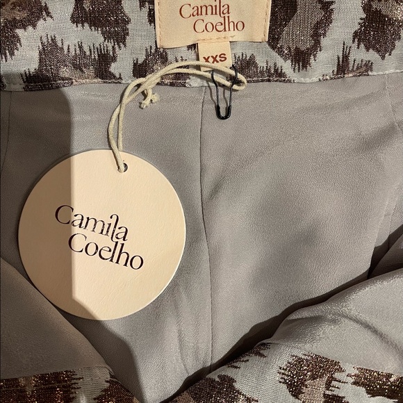Camila Coelho - Simone Pant in Gold Leopard - Picture 2 of 5
